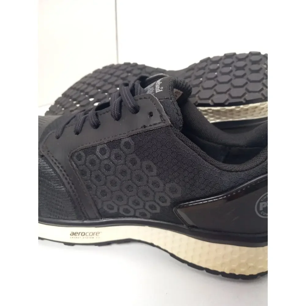 Timberland PRO Reaxion Black/Black Safety Shoes Womens Sz 9 Composite Toe